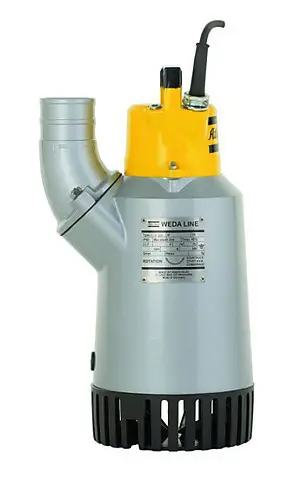 Submersible water pump <1000l/min, DN75, 400V